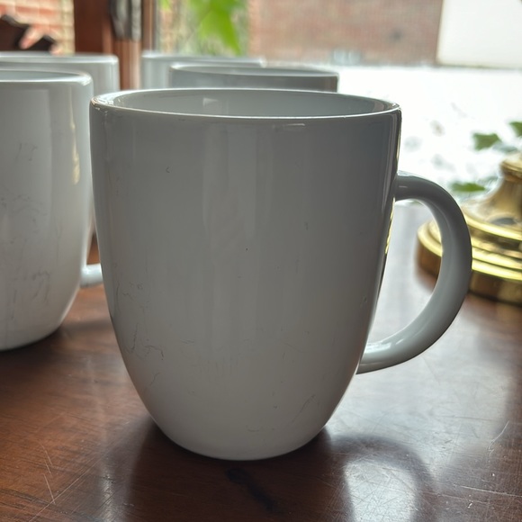 5 white Threshold Mugs - Picture 3 of 12